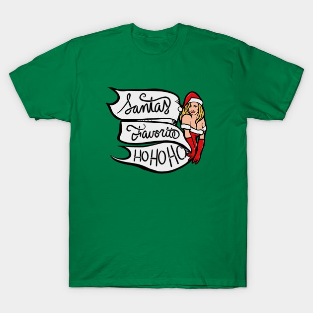 Santa's favorite ho ho ho T-Shirt by bubbsnugg